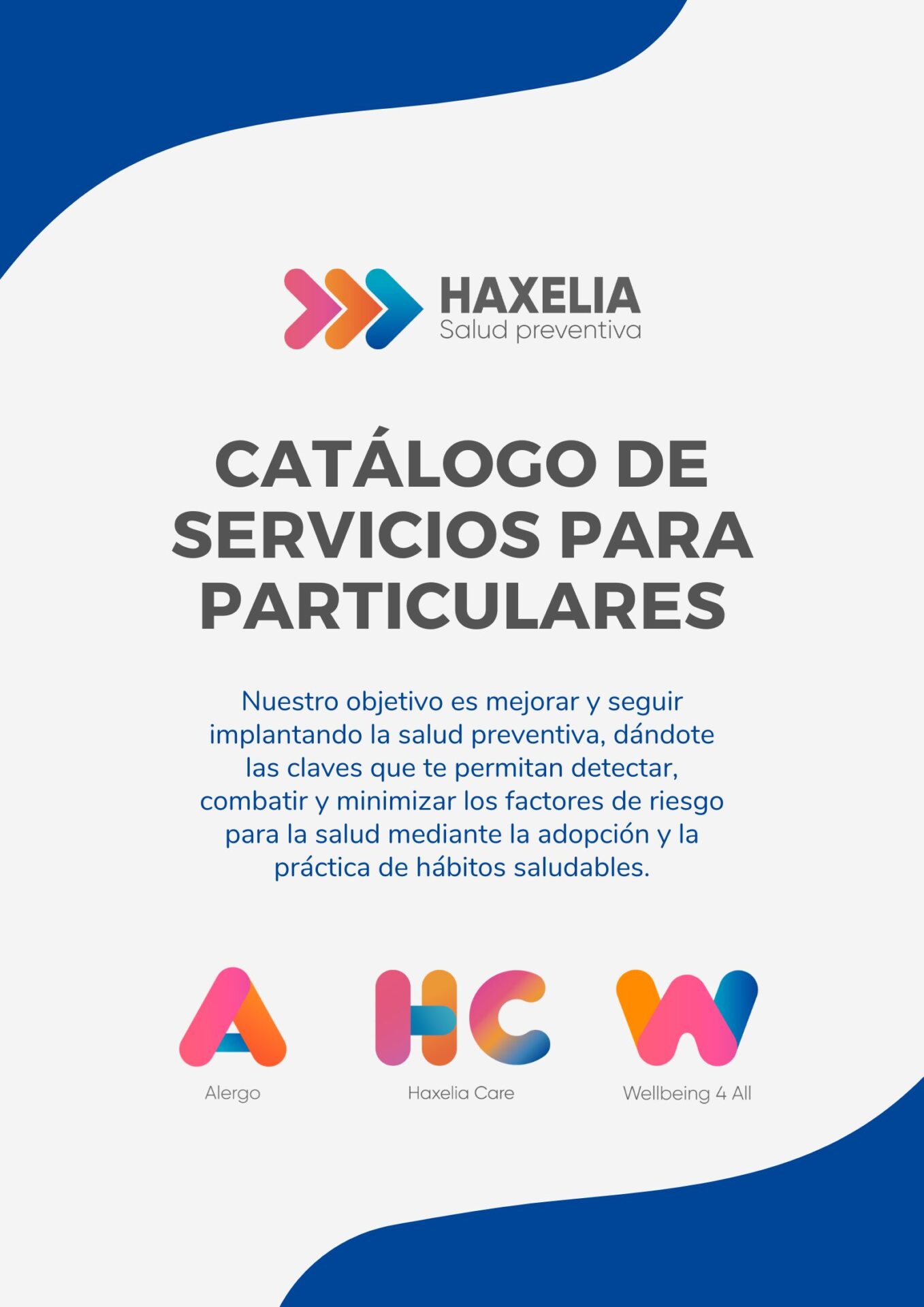 Catálogo Servicios Haxelia Particulares